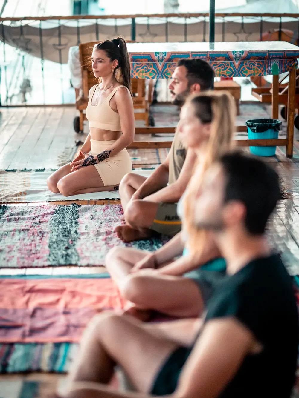 Yoga cruise on the Nile