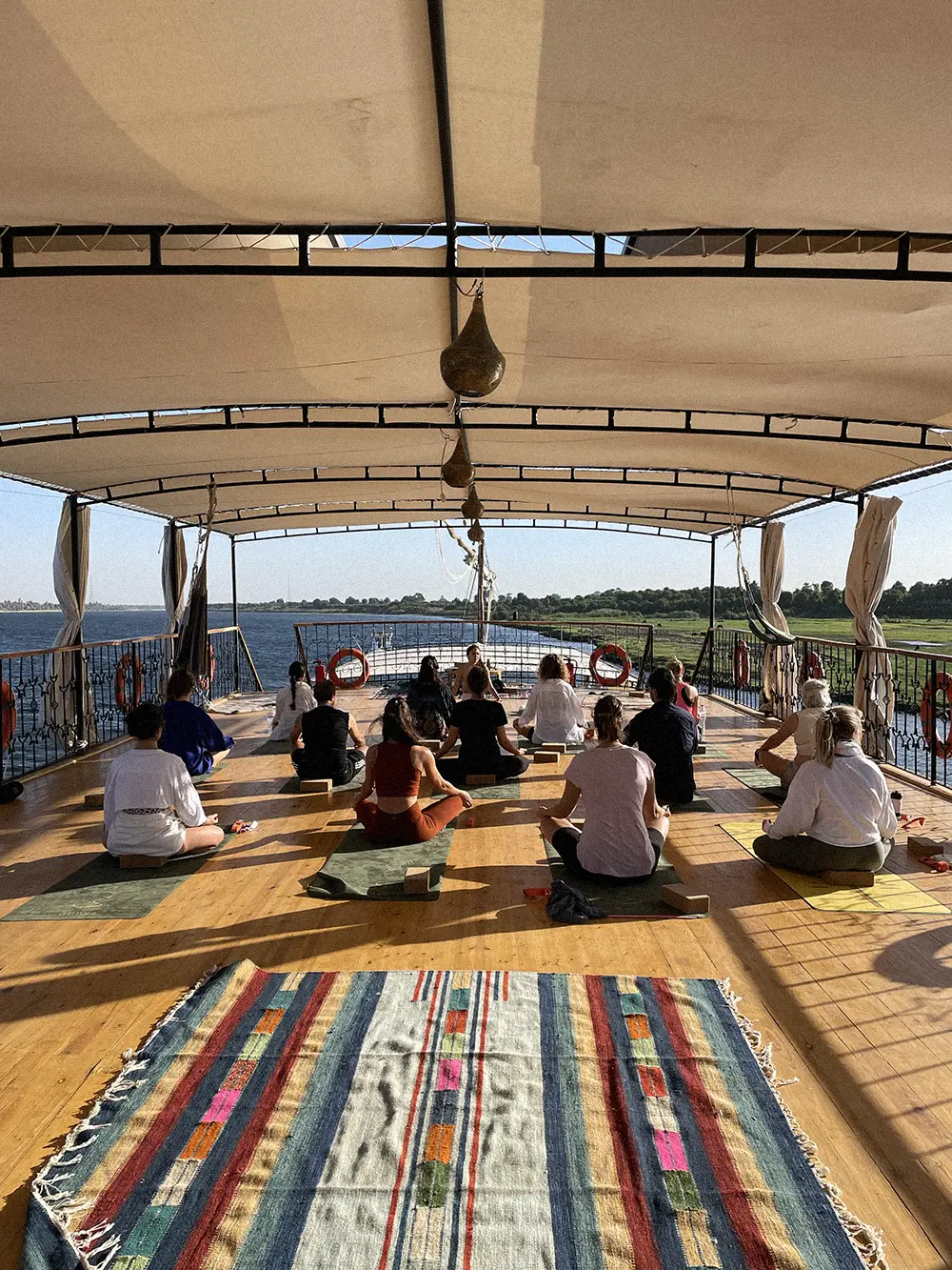 Yoga cruise on the Nile