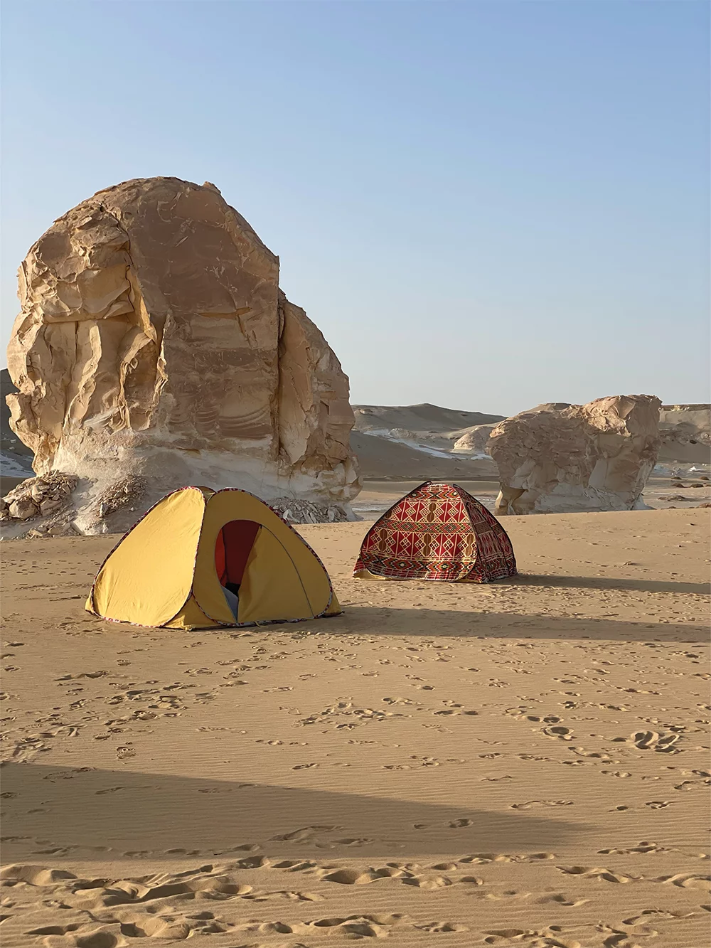 El Mattar area camp setup.
